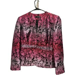 NWT Kasper Vintage Women's Pink Blazer Dress Coat Suit Jacket Size 14